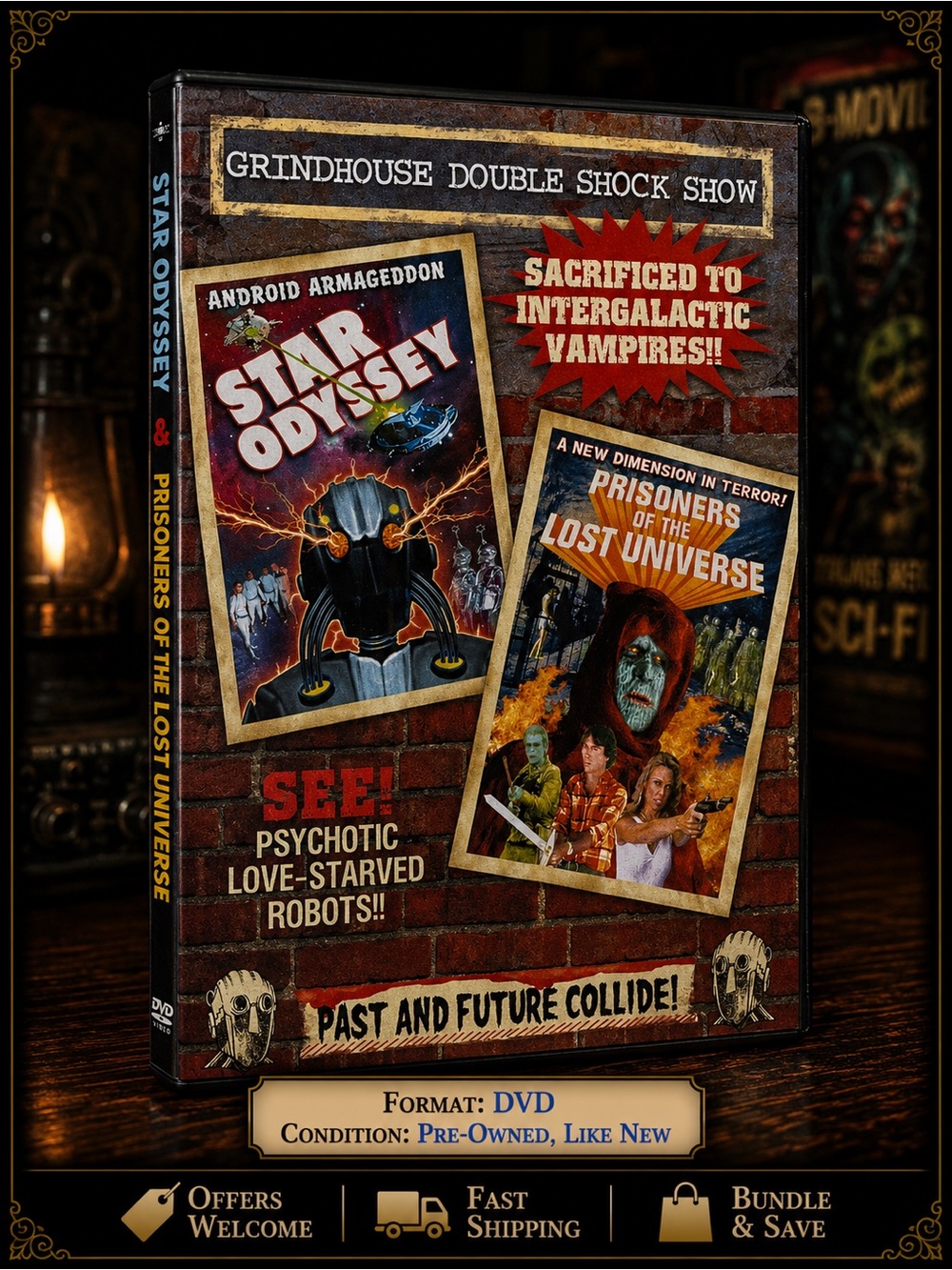 Star Odyssey & Prisoners of the Lost Universe DVD Grindhouse Double Shock Sci-Fi